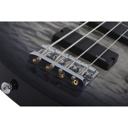 Schecter 590 C-4 Plus Bass Guitar - Charcoal Burst