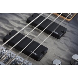 Schecter 590 C-4 Plus Bass Guitar - Charcoal Burst