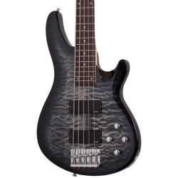 Schecter 593 C-5 Plus 5 String Bass Guitar - Charcoal Burst