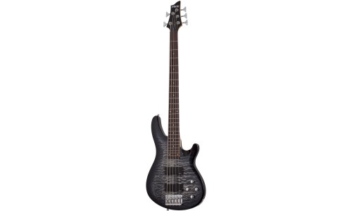 Schecter 593 C-5 Plus 5 String Bass Guitar - Charcoal Burst