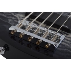 Schecter 593 C-5 Plus 5 String Bass Guitar - Charcoal Burst