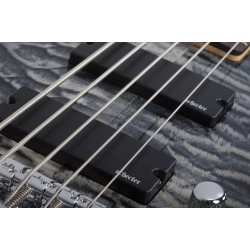 Schecter 593 C-5 Plus 5 String Bass Guitar - Charcoal Burst