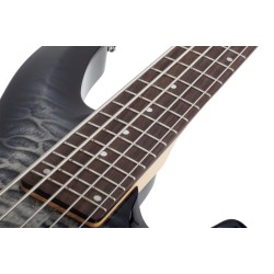 Schecter 593 C-5 Plus 5 String Bass Guitar - Charcoal Burst