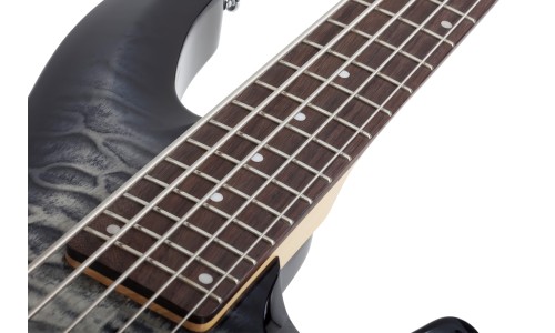 Schecter 593 C-5 Plus 5 String Bass Guitar - Charcoal Burst