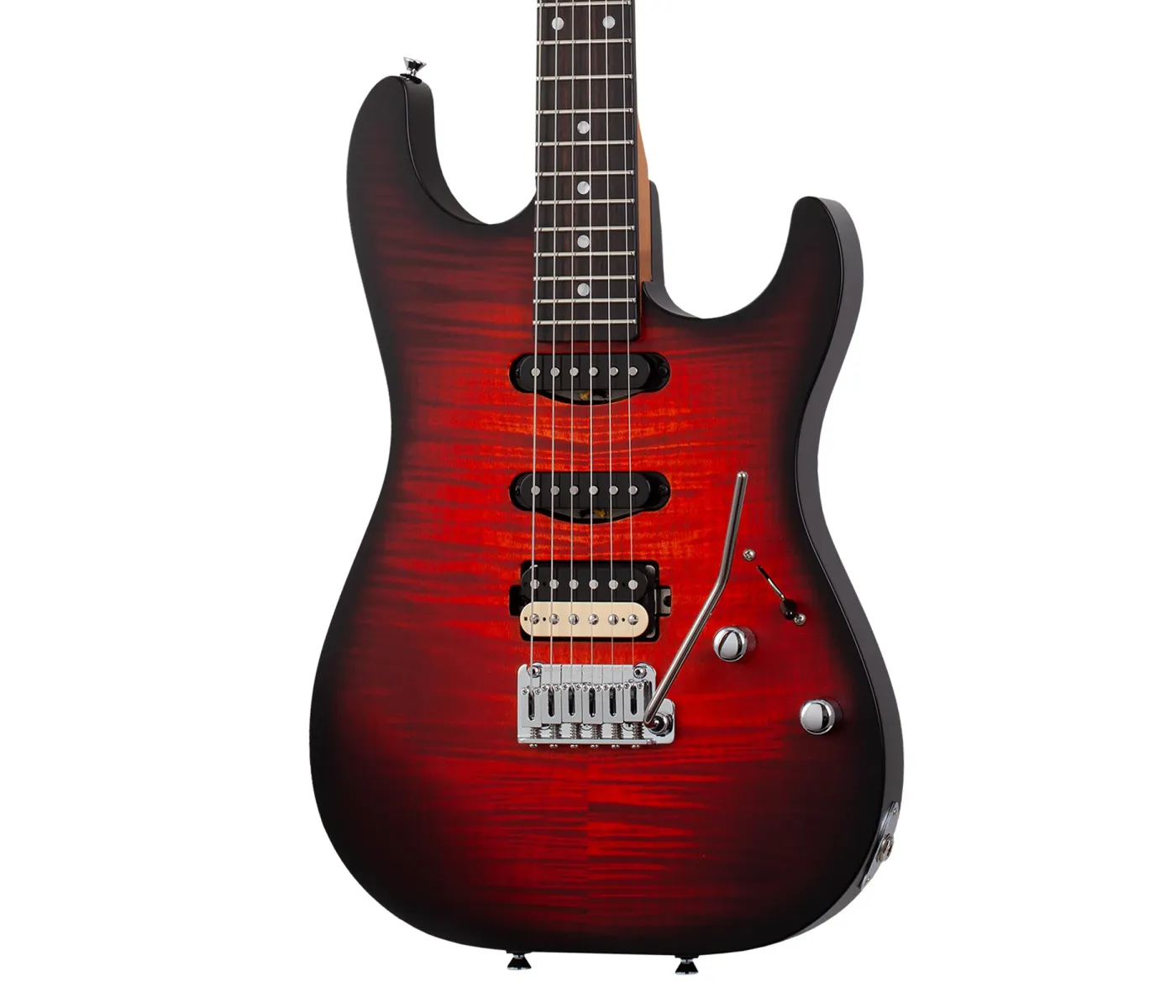 Schecter 7156 USA Custom Shop Sunset Custom II Electric Guitar - Tiger Eye