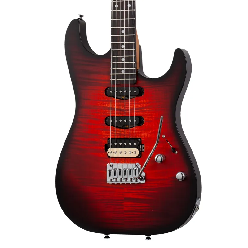 Schecter 7156 USA Custom Shop Sunset Custom II Electric Guitar - Tiger Eye Schecter 7156 USA Custom Shop Sunset Custom II Electric Guitar - Tiger Eye