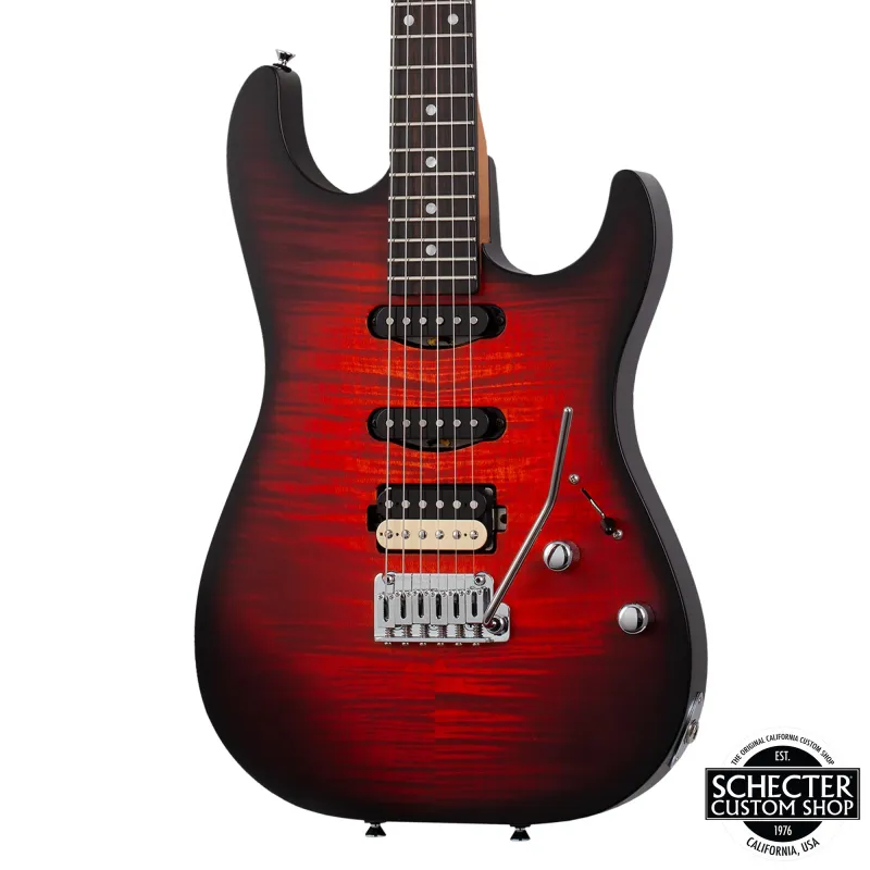 Schecter USA Custom Shop Sunset Custom II Electric Guitar - Tiger Eye