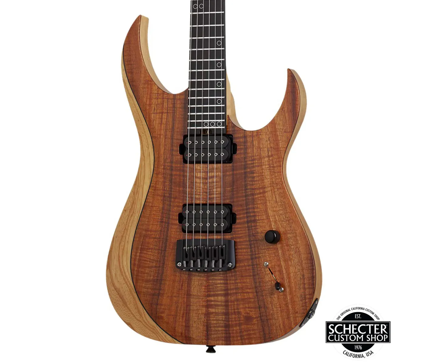 Schecter USA Custom Shop Sunset Extreme Exotic Electric Guitar - Vintage Tint Natural