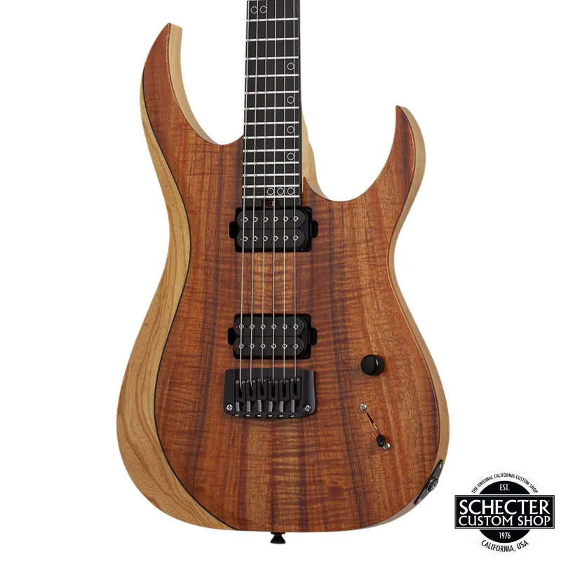 Schecter USA Custom Shop Sunset Extreme Exotic Electric Guitar - Vintage Tint Natural