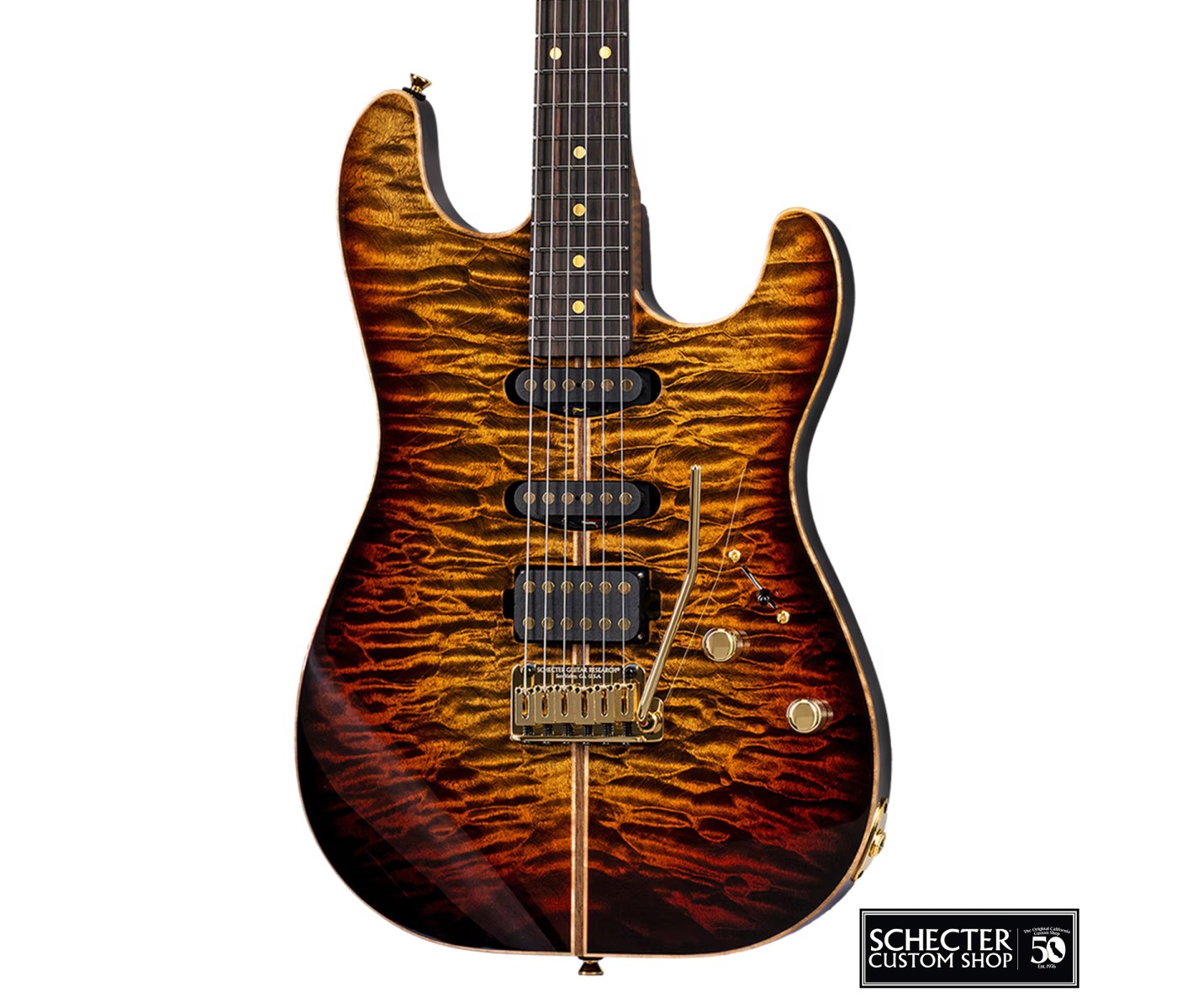Schecter USA Custom Shop CET 50th Electric Guitar - Golden Anniversary