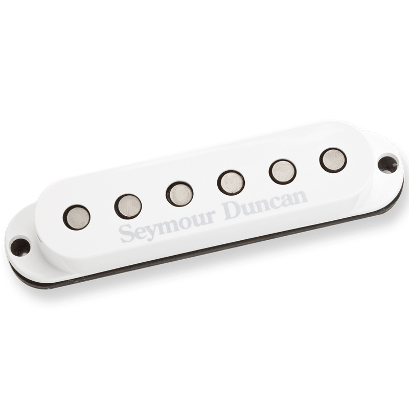 Seymour Duncan 11202-05SSL-5 Custom Staggered Pole Neck Bridge Middle Strat Single Coil Pickup - White Seymour Duncan 11202-05SSL-5 Custom Staggered Pole Neck Bridge Middle Strat Single Coil Pickup - White