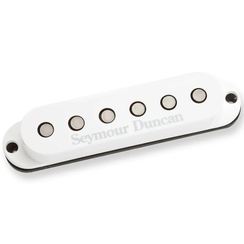 Seymour Duncan 11202-05SSL-5 Custom Staggered Pole Neck Bridge Middle Strat Single Coil Pickup - White Seymour Duncan 11202-05SSL-5 Custom Staggered Pole Neck Bridge Middle Strat Single Coil Pickup - White
