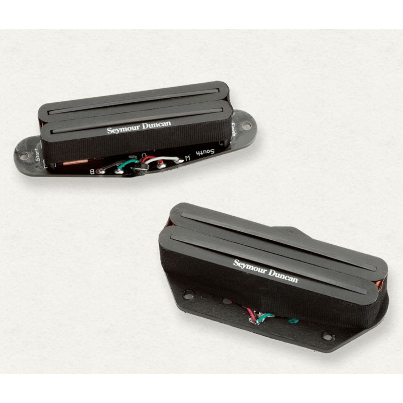 Seymour Duncan 11208-03 STHR-1 Hot Rails Tele 2-piece Humbucker Pickup Set - Black