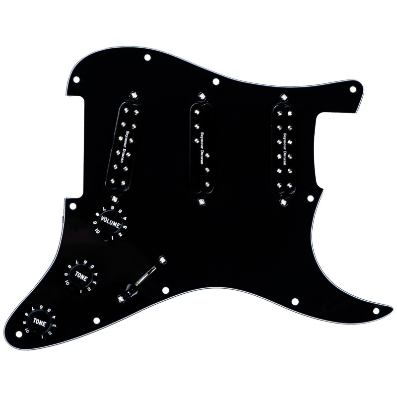 Seymour Duncan 11550-03-B Versatile Stratocaster Everything Axe Loaded Pickguard - Black Seymour Duncan 11550-03-B Versatile Stratocaster Everything Axe Loaded Pickguard - Black