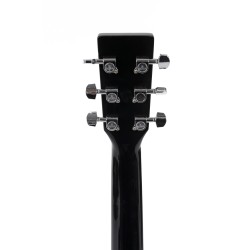 Sigma 000MC-1E-BK Guitars 000-14 Fret, Cutaway Solid Semi Acoustic Guitar - Black High Gloss