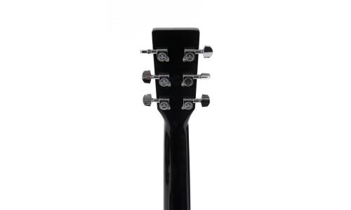 Sigma 000MC-1E-BK Guitars 000-14 Fret, Cutaway Solid Semi Acoustic Guitar - Black High Gloss