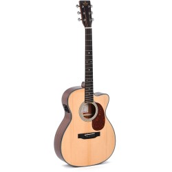 Sigma Guitars 000MC-1E 14 Fret, Cutaway Acoustic Guitar - Natural High Gloss