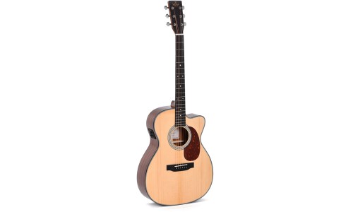 Sigma Guitars 000MC-1E 14 Fret, Cutaway Acoustic Guitar - Natural High Gloss