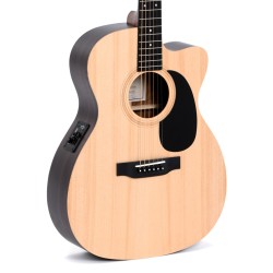 Sigma Guitars 000TCE 000-14 Fret Solid Top Sitka Spruce Cutaway Semi-Acoustic Guitar - Satin Natural