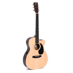 Sigma Guitars 000TCE 000-14 Fret Solid Top Sitka Spruce Cutaway Semi-Acoustic Guitar - Satin Natural