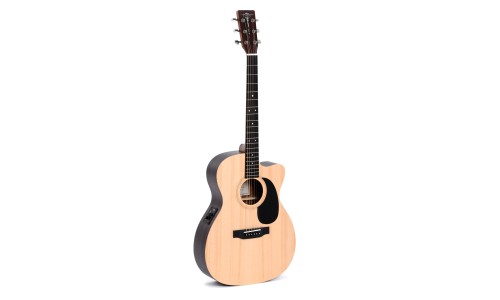 Sigma Guitars 000TCE 000-14 Fret Solid Top Sitka Spruce Cutaway Semi-Acoustic Guitar - Satin Natural