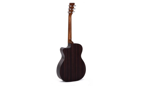 Sigma Guitars 000TCE 000-14 Fret Solid Top Sitka Spruce Cutaway Semi-Acoustic Guitar - Satin Natural