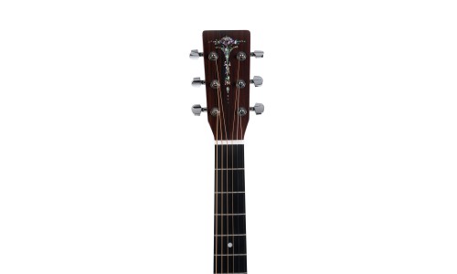 Sigma Guitars 000TCE 000-14 Fret Solid Top Sitka Spruce Cutaway Semi-Acoustic Guitar - Satin Natural