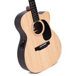 Sigma Guitars 000TCE 000-14 Fret Solid Top Sitka Spruce Cutaway Semi-Acoustic Guitar - Satin Natural