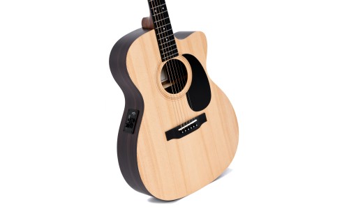 Sigma Guitars 000TCE 000-14 Fret Solid Top Sitka Spruce Cutaway Semi-Acoustic Guitar - Satin Natural