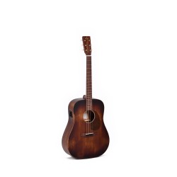 Sigma Guitars DM-15E-AGED D-14 Fret Solid Mahogany Semi-Acoustic Guitar - Distressed Satin