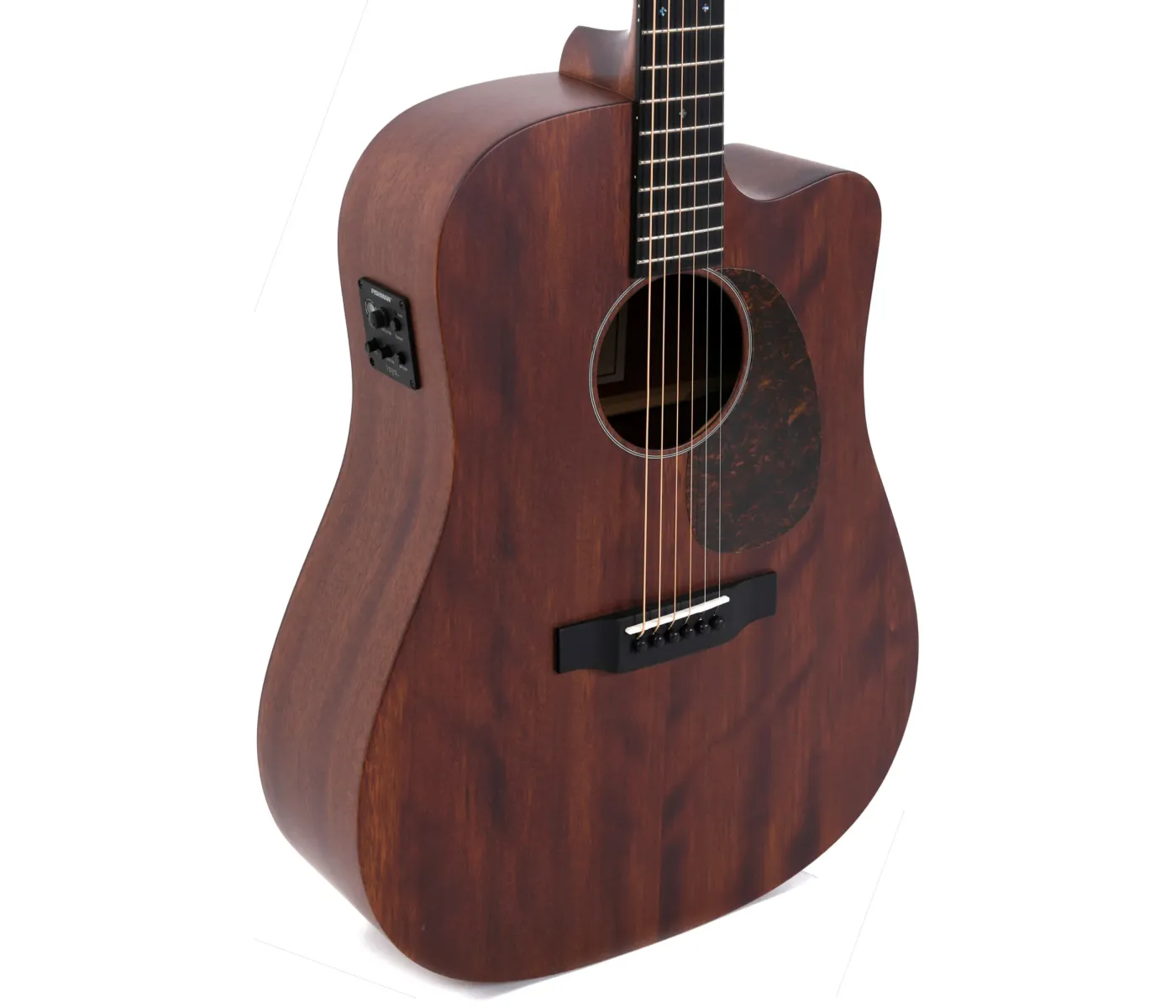 Sigma DMC-15E Cutaway Semi Acoustic Guitar - Mahogany Satin_B stock