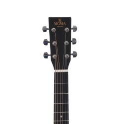 Sigma Guitars DMCE-BKB D-14 Fret Solid Top Sitka Spruce Cutaway Semi Acoustic Guitar - Satin