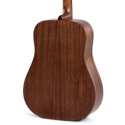 Sigma Guitars DMEL D-14 Fret Left Handed Solid Top Sitka Spruce Semi Acoustic Guitar - Natural