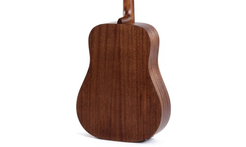 Sigma Guitars DMEL D-14 Fret Left Handed Solid Top Sitka Spruce Semi Acoustic Guitar - Natural