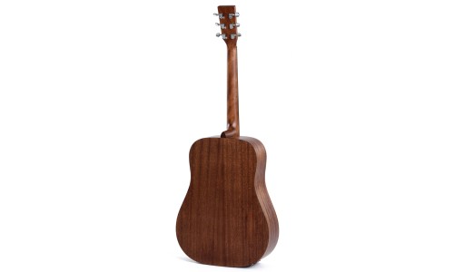 Sigma Guitars DMEL D-14 Fret Left Handed Solid Top Sitka Spruce Semi Acoustic Guitar - Natural