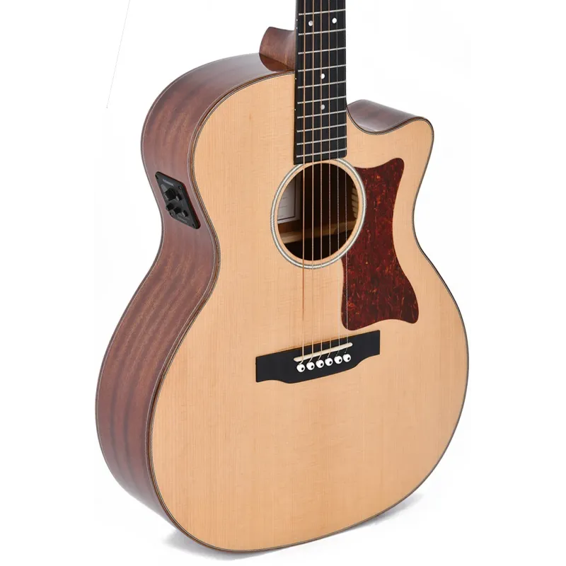 Sigma Grand OM-14 Fret Cutaway Semi Acoustic Guitar - Natural High Gloss_B stock Sigma Grand OM-14 Fret Cutaway Semi Acoustic Guitar - Natural High Gloss_B stock