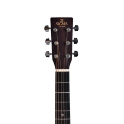 Sigma OMTC-1E-SB Guitar 000-14 Fret, Cutaway Semi Acoustic Guitar - Polished Gloss with Sunburst