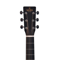 Sigma Guitars SOMM-STE OM-14 Fret Solid Top Sitka Spruce Semi-Acoustic Guitar - Natural