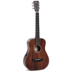 Sigma Guitars TM-15E Solid Semi Acoustic Travel Guitar - Satin