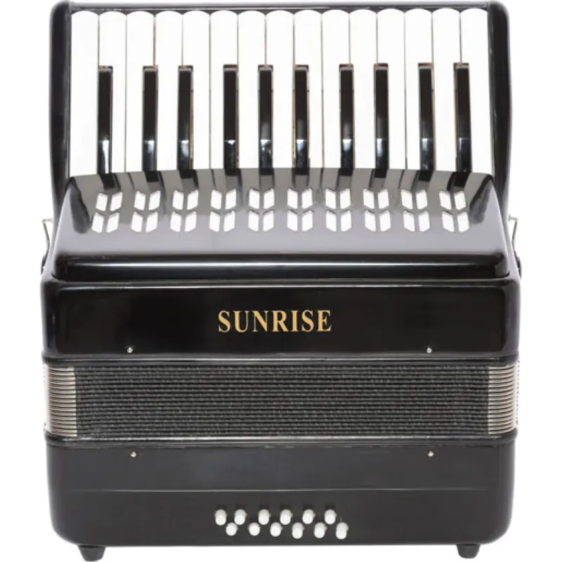 Sunrise 1302- Accordion 12 Bass - Black Color