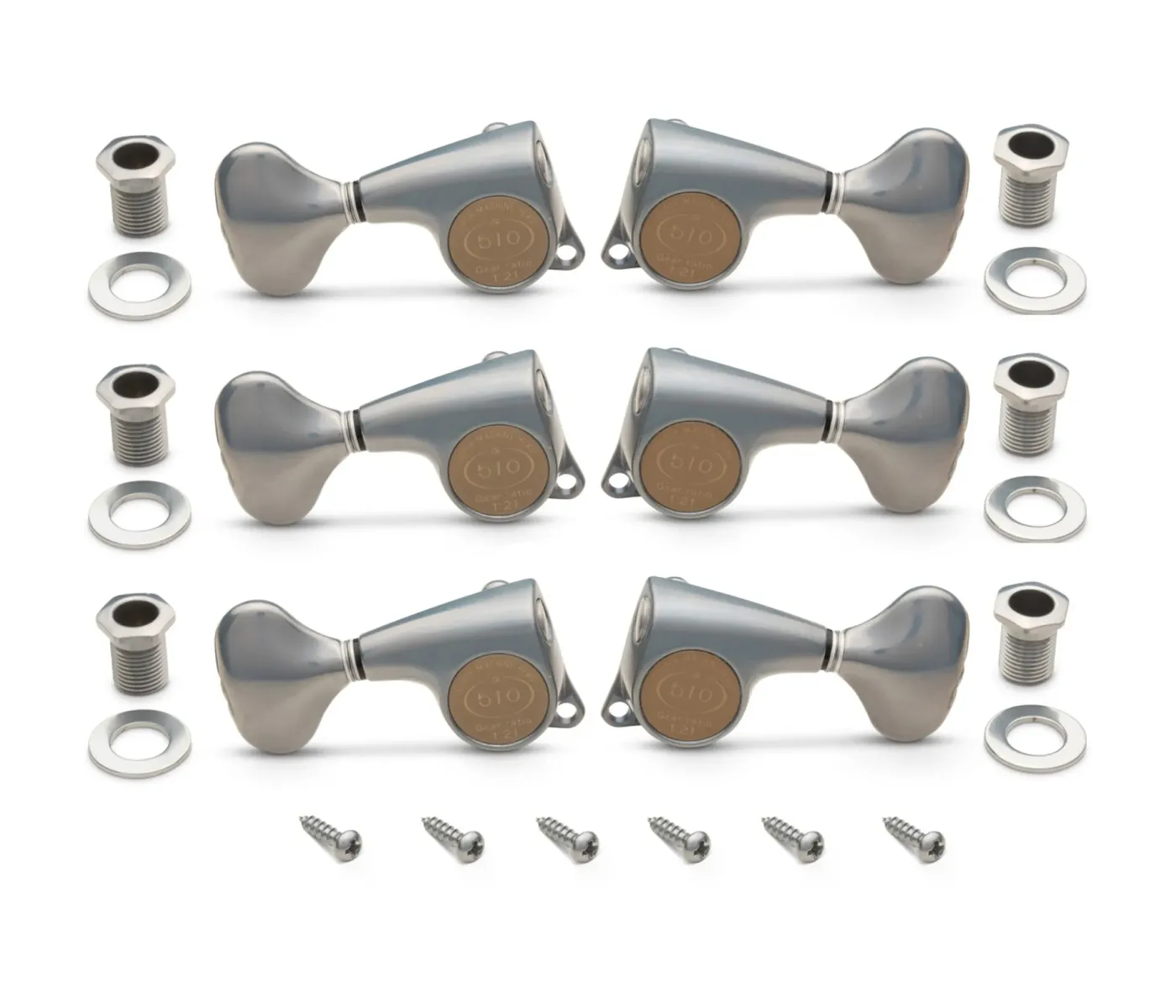 Taylor Gotoh Tuners Set 21:1 - 6-String - Antique Chrome