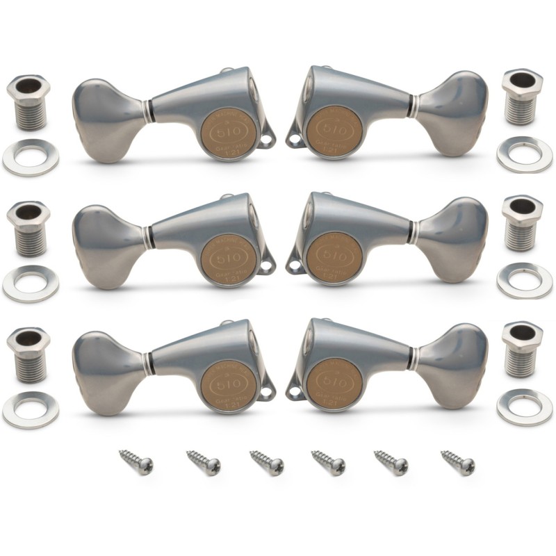 Taylor Gotoh Tuners Set 21:1 - 6-String - Antique Chrome