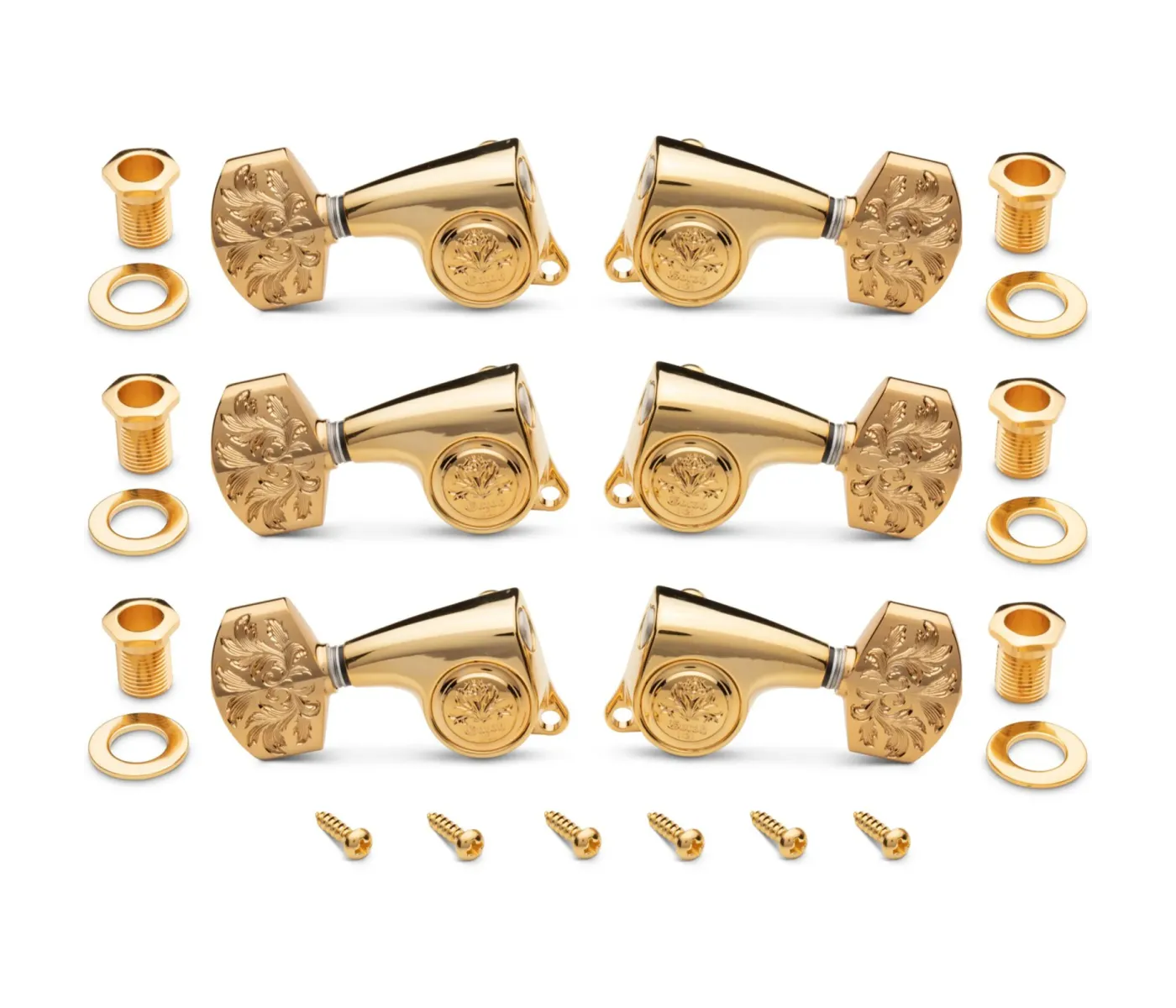Taylor Gotoh Luxury Tuners Set 21:1 - 6-String - Polished Gold