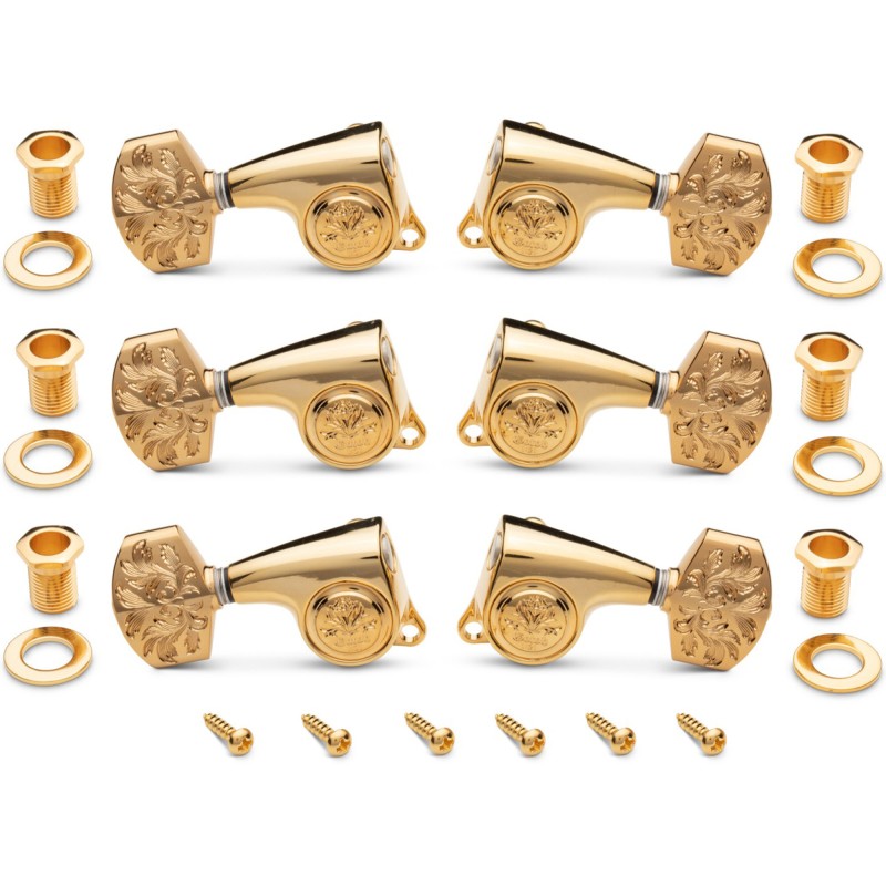 Taylor Gotoh Luxury Tuners Set 21:1 - 6-String - Polished Gold