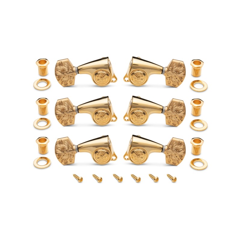 Taylor Gotoh Luxury Tuners Set 21:1 - 6-String - Polished Gold