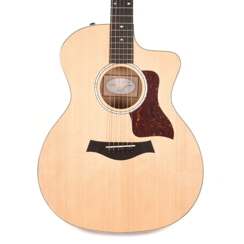 Taylor 214ce-K DLX Grand Auditorium Layered Koa Acoustic-Electric Guitar Cutaway Deluxe - Natural Koa