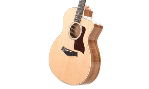 Taylor 214ce-K DLX Grand Auditorium Layered Koa Acoustic-Electric Guitar Cutaway Deluxe - Natural Koa