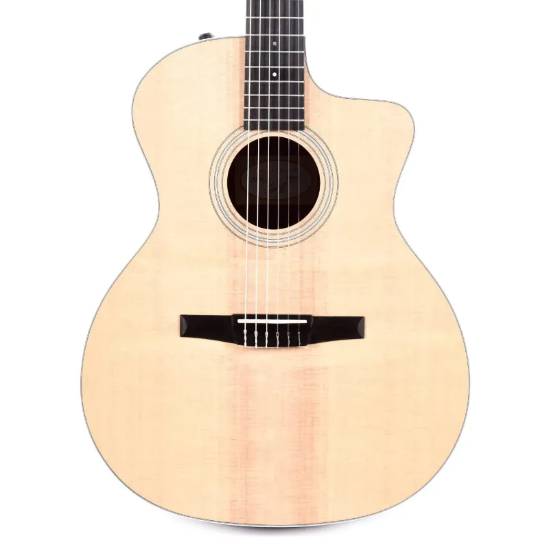 Taylor 214ce-N Nylon Acoustic-Electric Guitar Cutaway - Natural