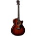 Taylor 324ce Grand Auditorium Tropical Mahogany Acoustic-Electric Guitar Cutaway V Class Bracing - Shaded Edge Burst,(PRE ORDER)