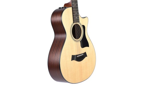 Taylor 352ce 12 String Acoustic Electric Guitar - Natural with Firestripe Pickguard